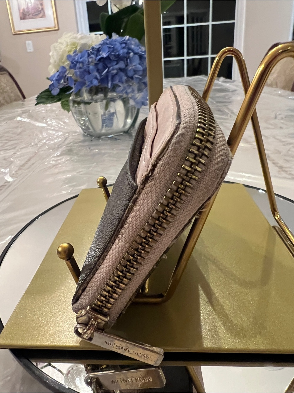 Michael Kors Signature Bucket Crossbody Bag & Wallet Set Blush Pink Brown MK - Picture 13 of 13